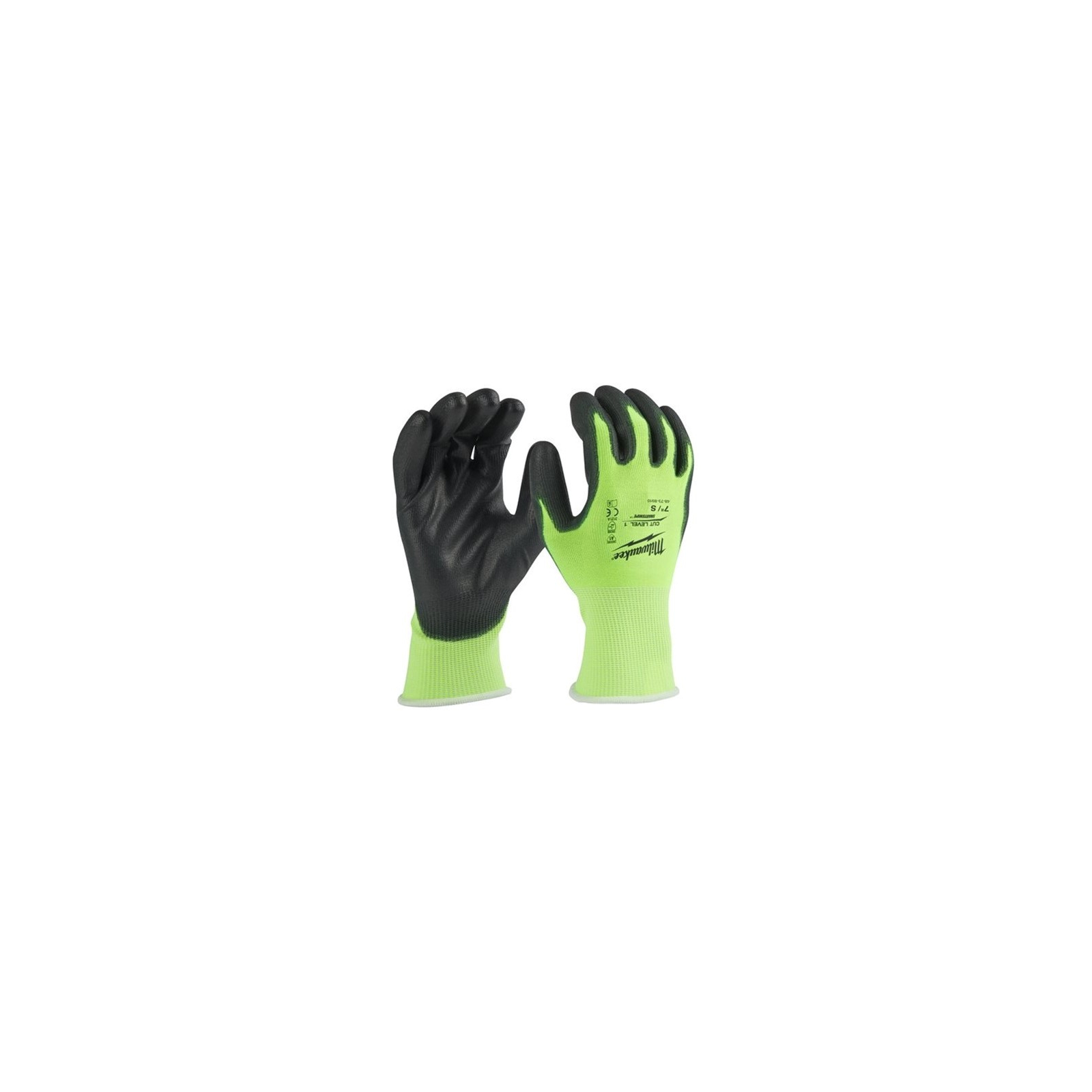 Защитные перчатки Milwaukee сигнальные с уровнем сопротивления порезам 1, M/8 (4932479917)