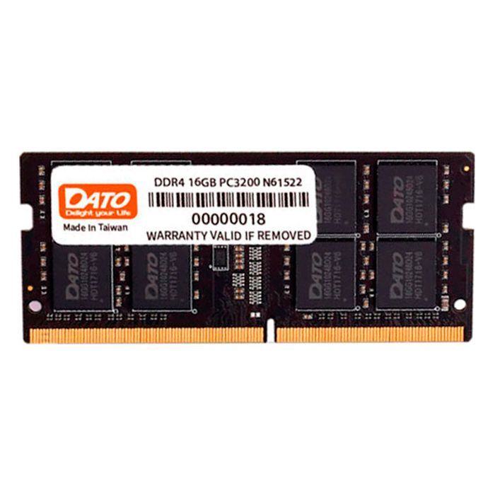 Модуль пам'яті для ноутбука SoDIMM DDR4 16GB 3200 MHz Dato (DT16G4DSDND32)