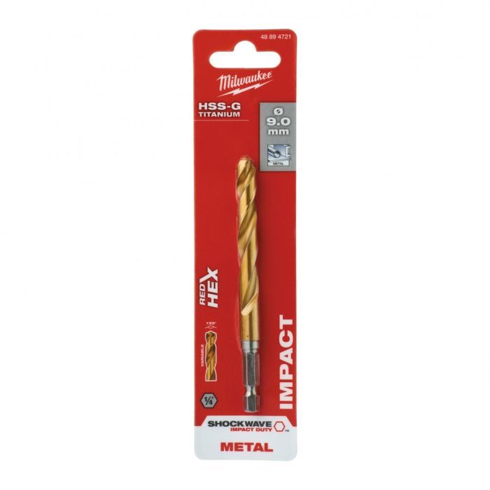 Сверло Milwaukee по металлу RedHEX HSS-G TiN, 12,0 мм (48894727) изображение 3