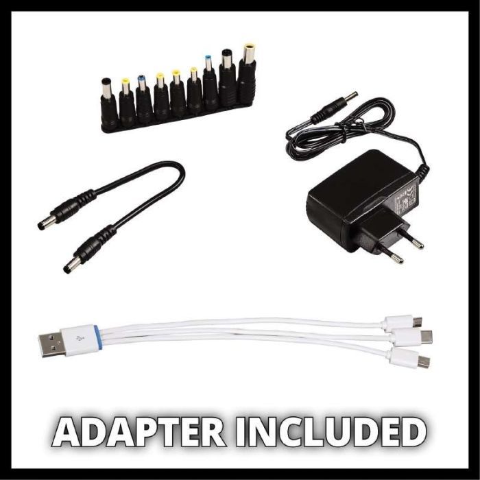 Пуско зарядний пристрій Einhell CE-JS 18 Jump Starter Power Bank, 18000мАг, 2хUSB 5В, 12В, пуск 600A (1091531) зображення 7