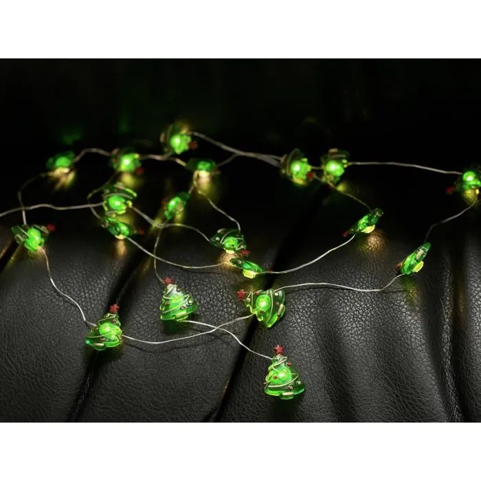 Гирлянда Chomik Елка струна 2,2м, 20 LED теплый белый, 2АА (5900779854192) изображение 5