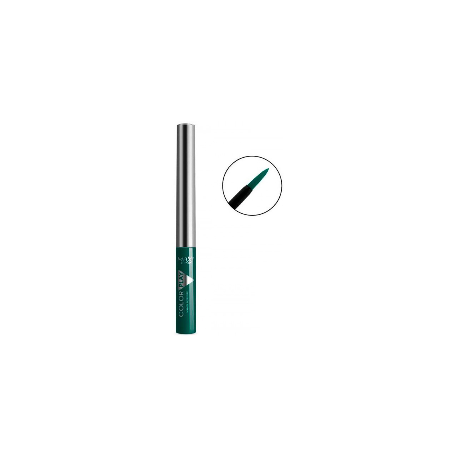Подводка для глаз Maxi Color Play Eyeliner Жидкая 01 - Зеленая (4823097100615)
