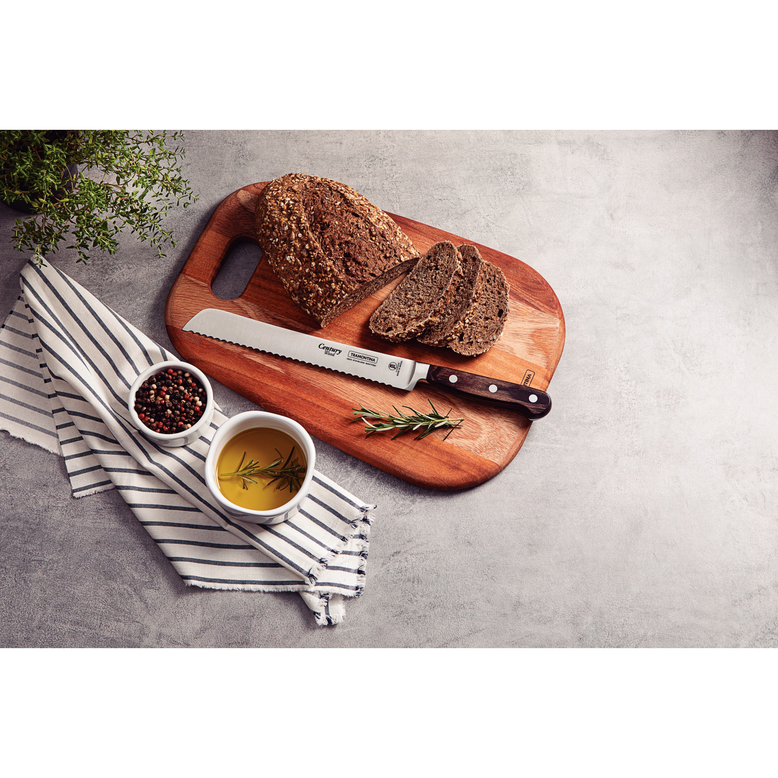 Кухонный нож Tramontina Century Wood для хліба 203 мм (21539/198) изображение 3