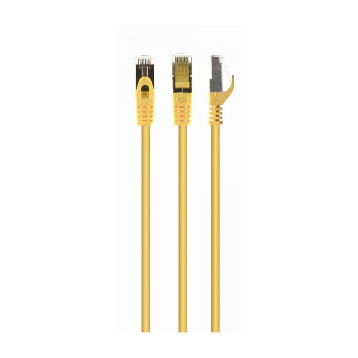Патч-корд 10м S/FTP Cat 6A CU LSZH yellow Cablexpert (PP6A-LSZHCU-Y-10M)