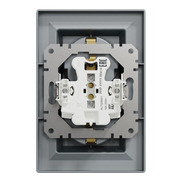 Розетка Schneider Electric ASFORA с заземлением двойная крем 16А (EPH9900123) изображение 8