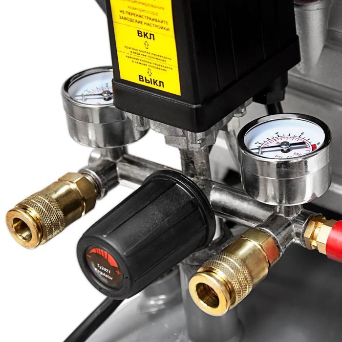 Компрессор Sigma одноцилиндровый 1.8кВт 230л/мин 8бар 24л (2 крана) (7043131) изображение 7