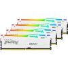 Модуль памяти для компьютера DDR5 128GB (4x32GB) 5600 MHz FURY Beast RGB White Kingston Fury (ex.HyperX) (KF556C40BWAK4-128) изображение 3