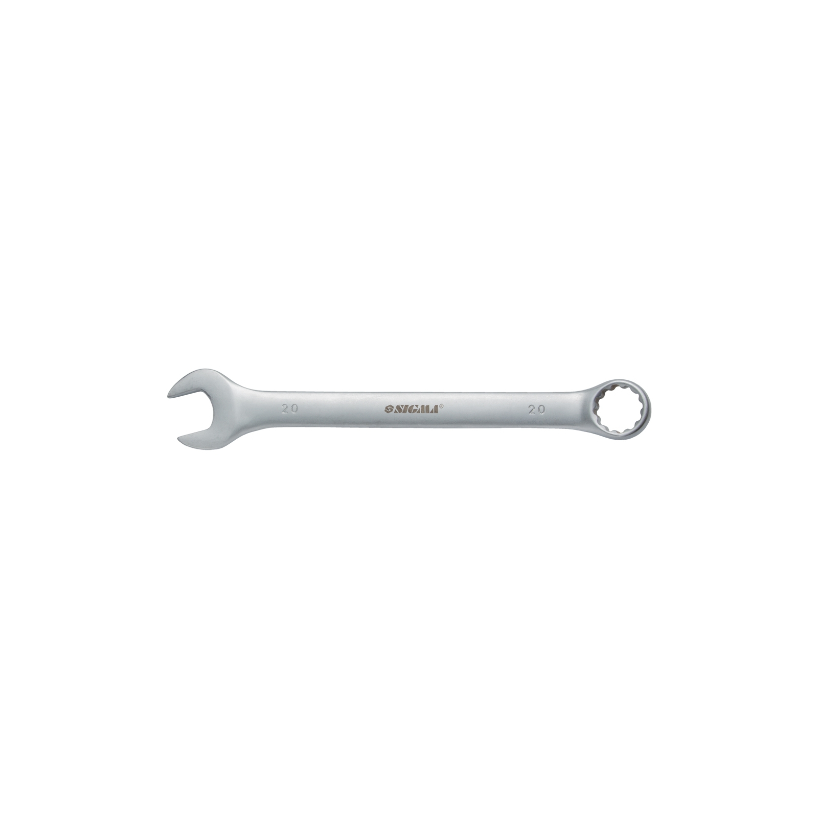 Ключ Sigma ріжково-накидний 14мм CrV satine з підвісом (6021591)