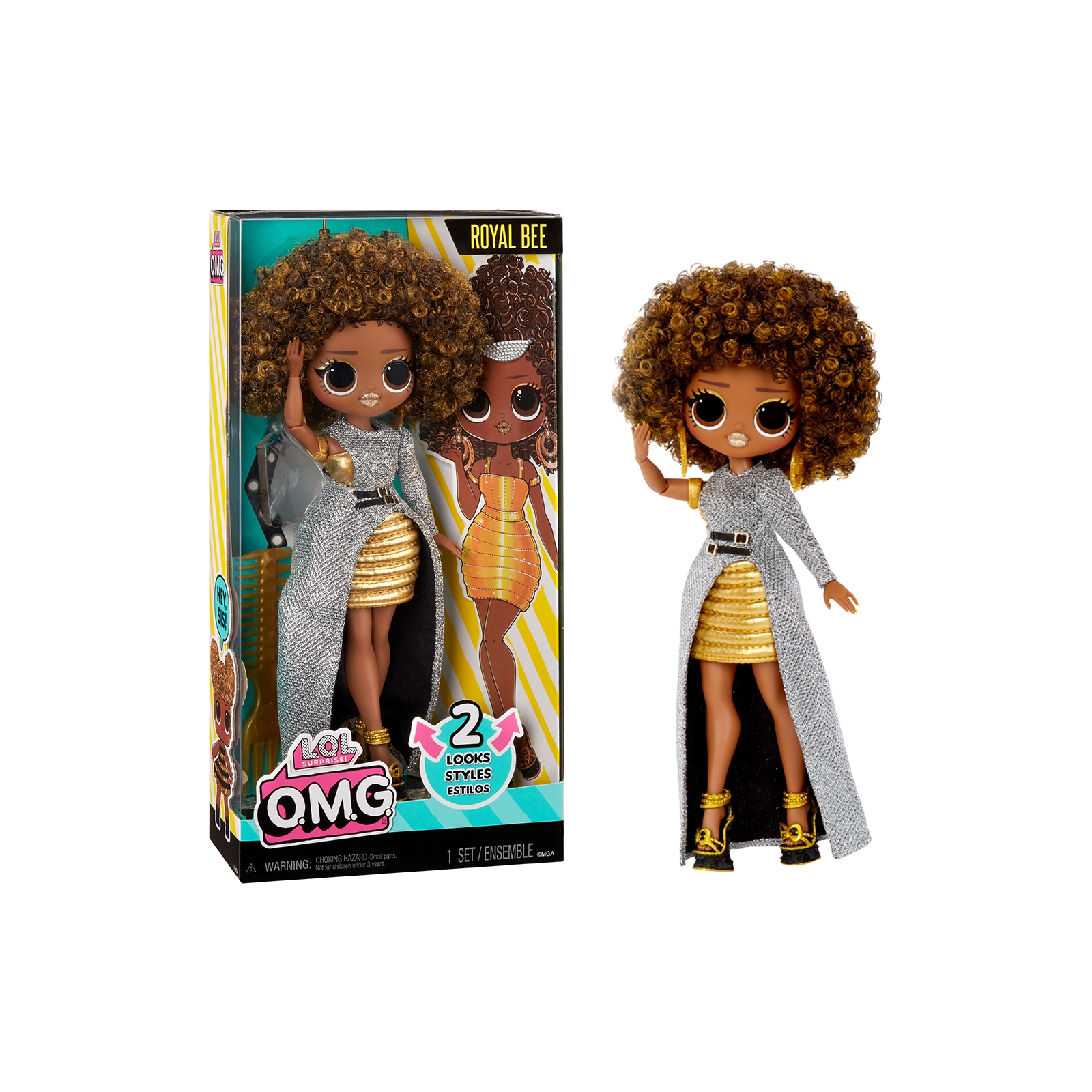 Кукла L.O.L. Surprise! серии O.M.G. HoS - Королева Пчелка (591603) изображение 6