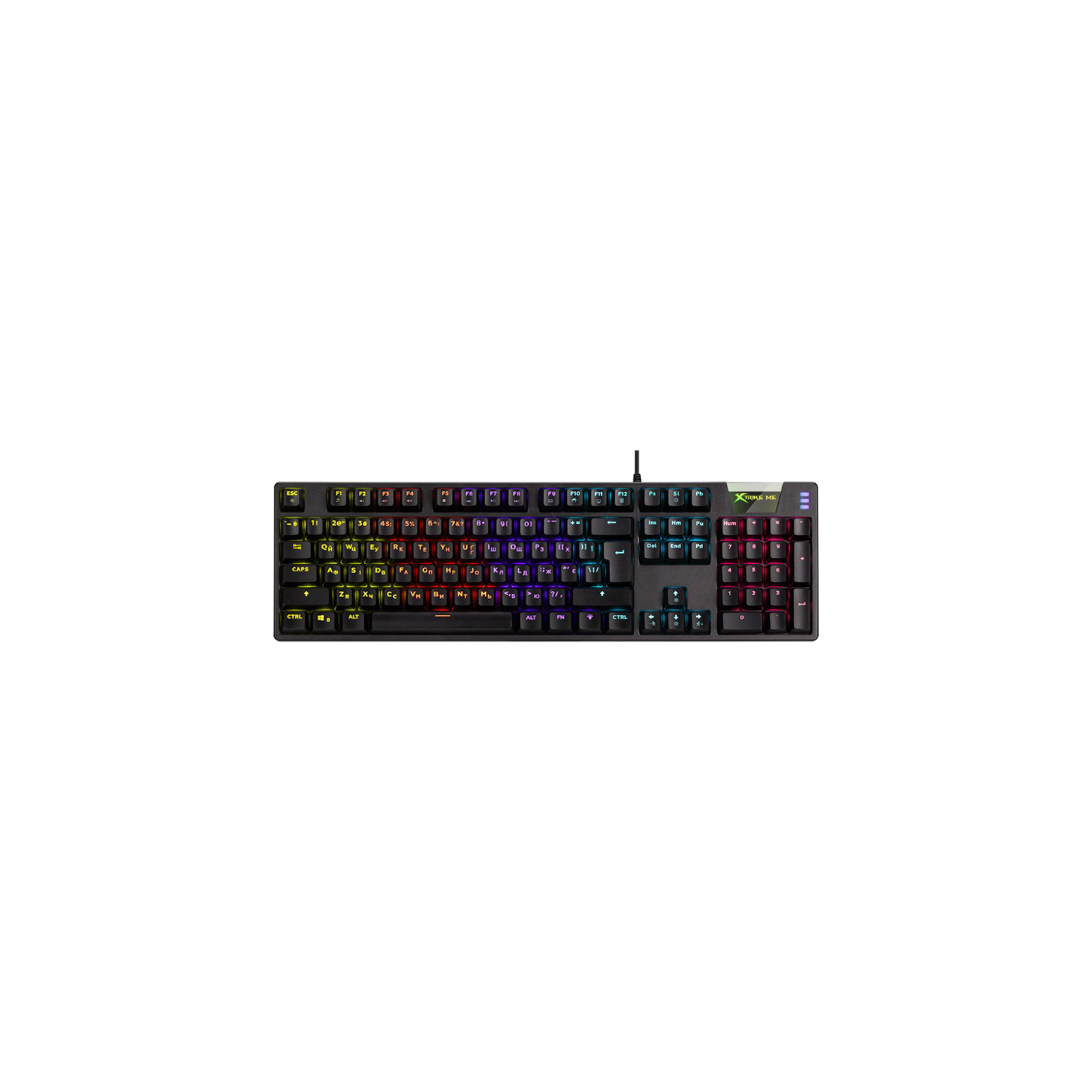 Клавіатура Xtrike ME GK-981 LED Mechanical USB UA Black (GK-981UA)