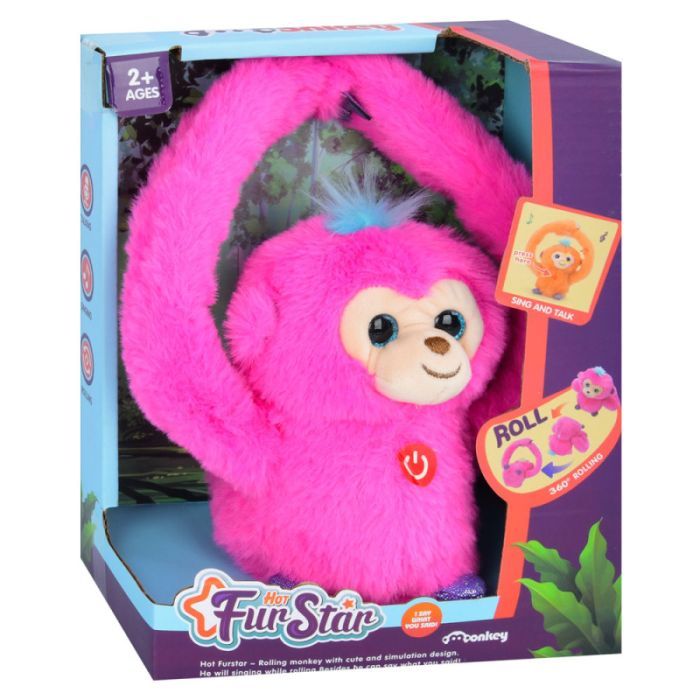 Інтерактивна іграшка Bambi Мавпа Рожева (MP 2304 pink) зображення 3