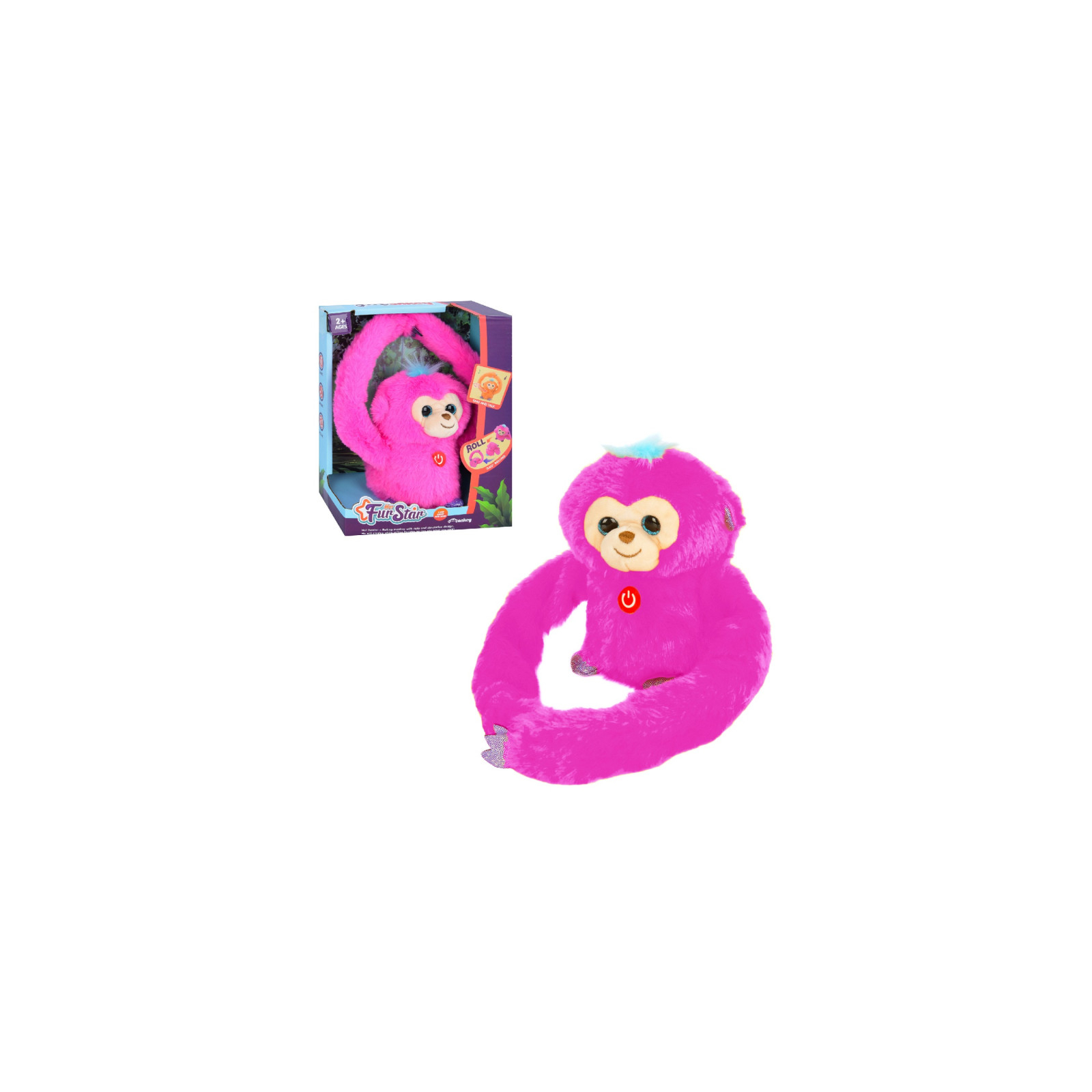 Інтерактивна іграшка Bambi Мавпа Фіолетова (MP 2304 violet) зображення 4