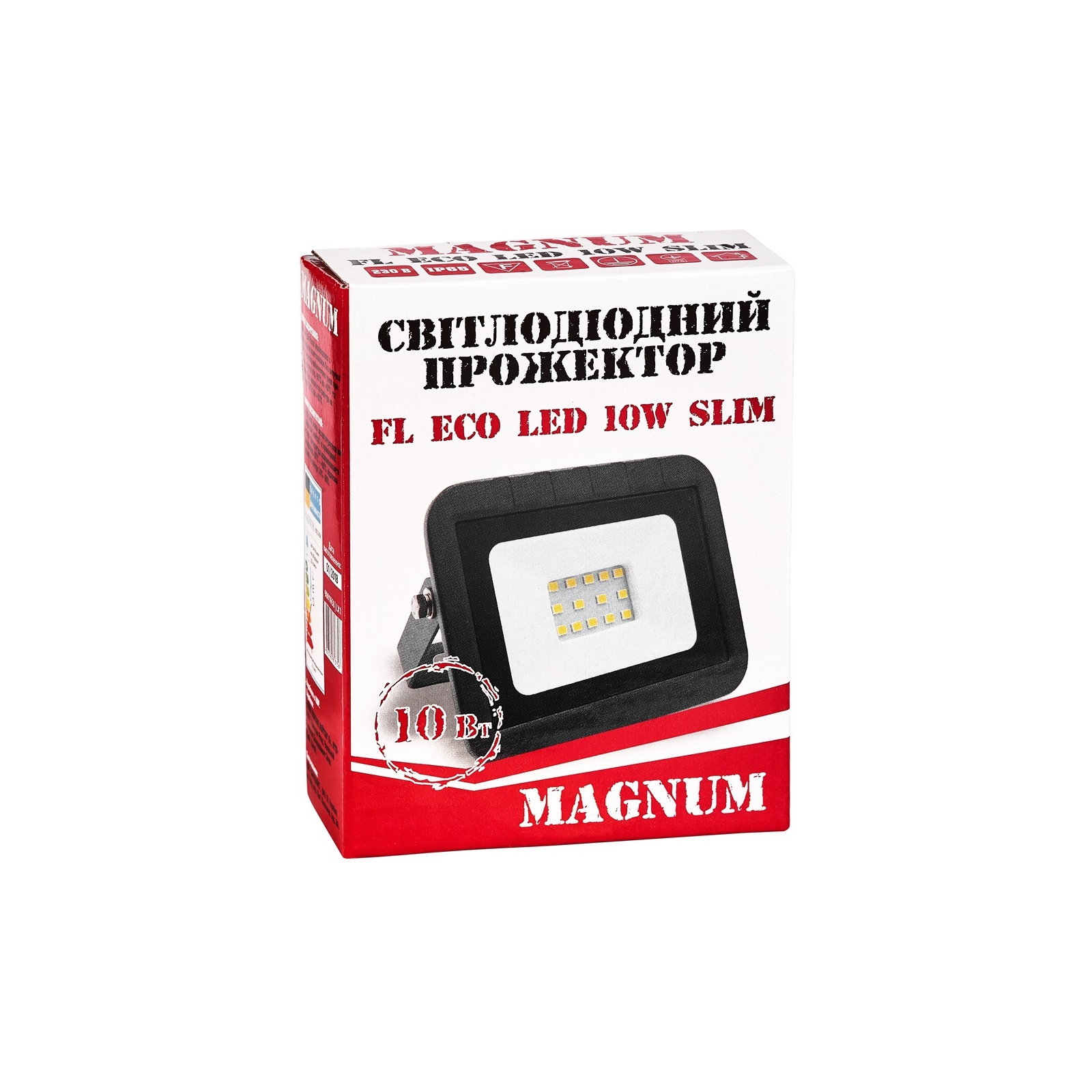 Прожектор MAGNUM FL ECO LED 10Вт slim 6500К IP65 (90011658) изображение 4
