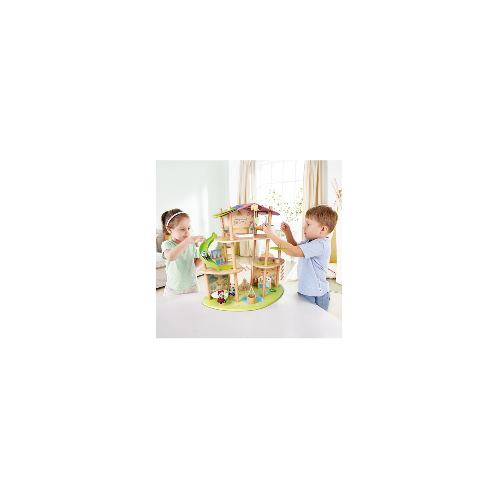 Игровой набор Hape Кукольный дом Панды деревянный (E3413) изображение 4