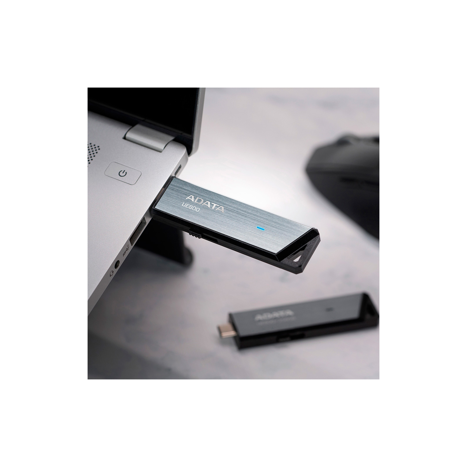 USB флеш накопитель ADATA 128GB Elite UE800 Silver USB3.1 Type-C (AELI-UE800-128G-CSG) изображение 5