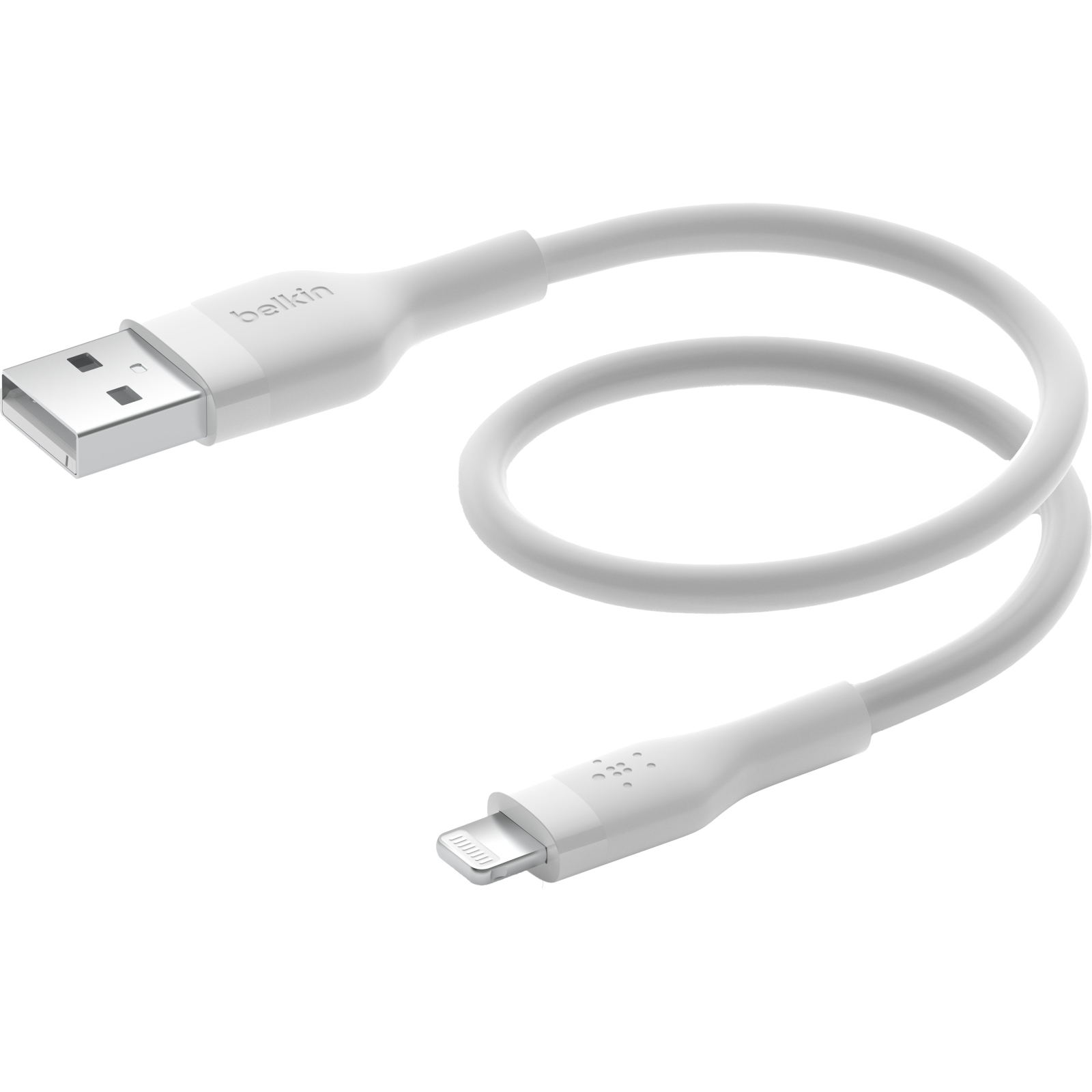 Дата кабель USB 2.0 AM to Lightning 2.0m White Belkin (CAA008BT2MWH) изображение 5
