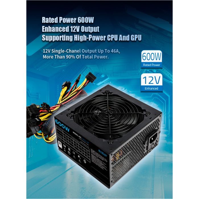 Блок питания PcCooler 600W (HW600-NP) изображение 8