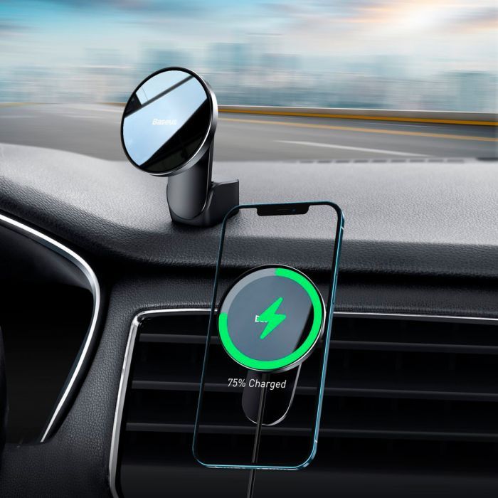 Универсальный автодержатель Baseus Big Energy Car Mount Wireless Charger (WXJN-01) изображение 7