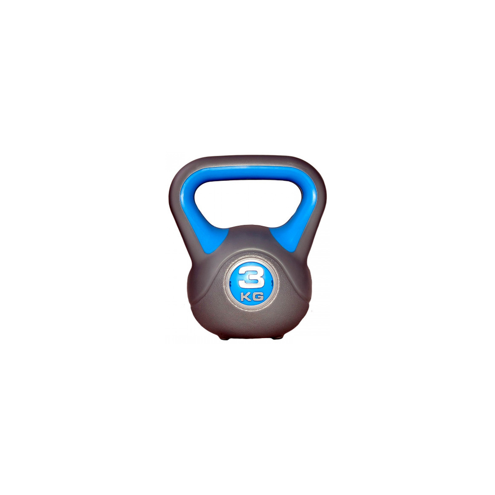 Гиря LiveUp Plastic Kettel Bell 3 кг сірий/блакитний LS2047-3 (6951376139594)