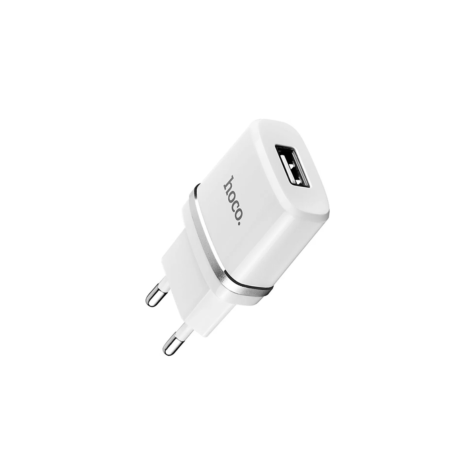 Зарядний пристрій HOCO C11 charger set (iP cable) White (6957531047735) зображення 2