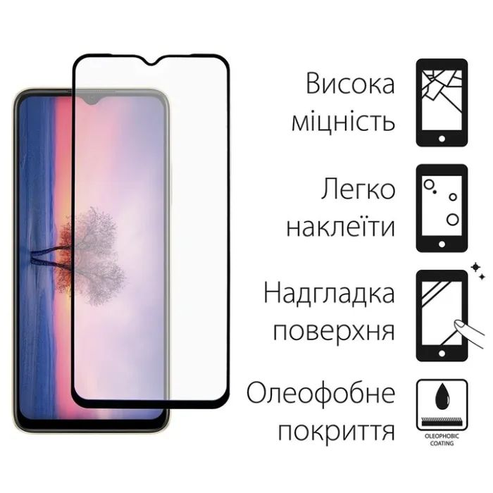 Чехол для мобильного телефона Dengos Kit for OPPO A17K case + glass (Blue) (DG-KM-02) изображение 3