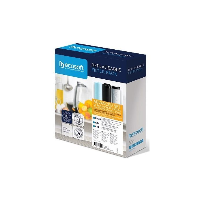 Картридж для фільтра глечика Ecosoft Комплект картриджів Ecosoft 1-2-3 покращений (2 вугільних ка (CHV3ECO) зображення 4