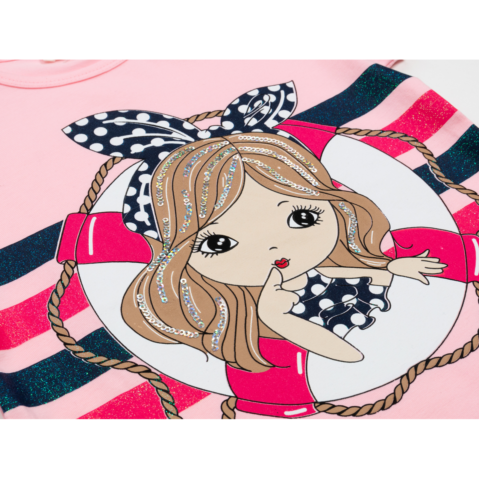 Набір дитячого одягу Breeze з дівчинкою (16843-128G-pink) зображення 8