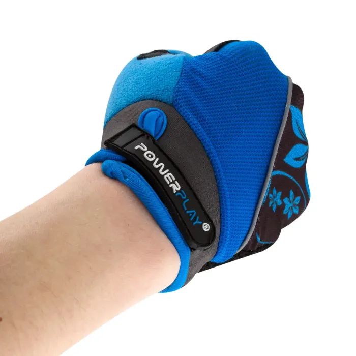 Велоперчатки PowerPlay 5281 B Блакитні XS (SALE_5281B_XS_Blue) изображение 4