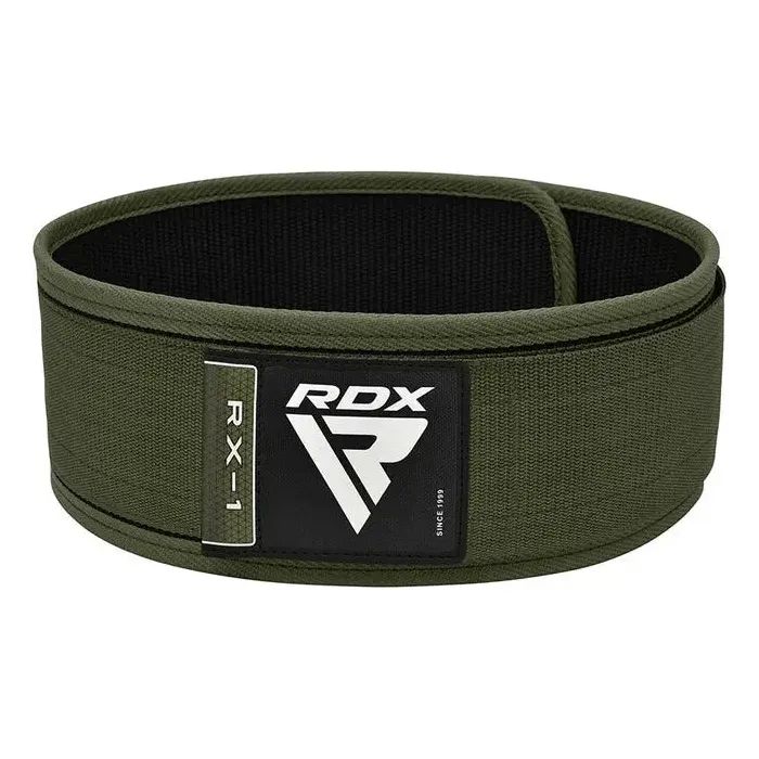 Атлетический пояс RDX RX1 Weight Lifting Belt Army Green XL (WBS-RX1AG-XL)