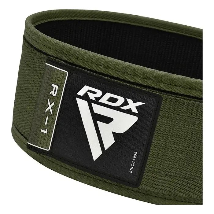 Атлетический пояс RDX RX1 Weight Lifting Belt Army Green XL (WBS-RX1AG-XL) изображение 6