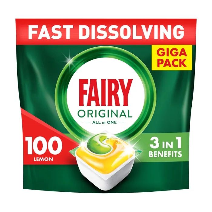 Таблетки для посудомоечных машин Fairy Original All in One Lemon 29 шт. (8006540726891/8700216237314)