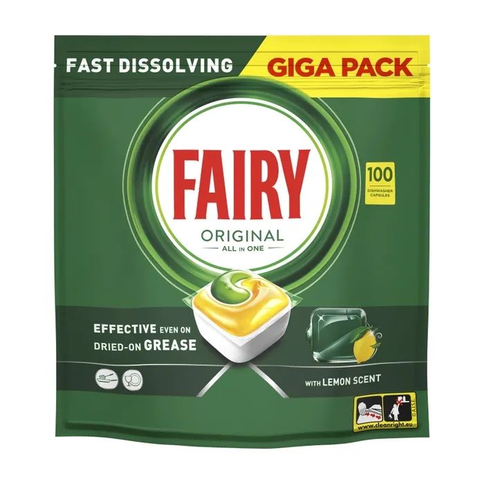 Таблетки для посудомоечных машин Fairy Original All in One Lemon 29 шт. (8006540726891/8700216237314) изображение 2