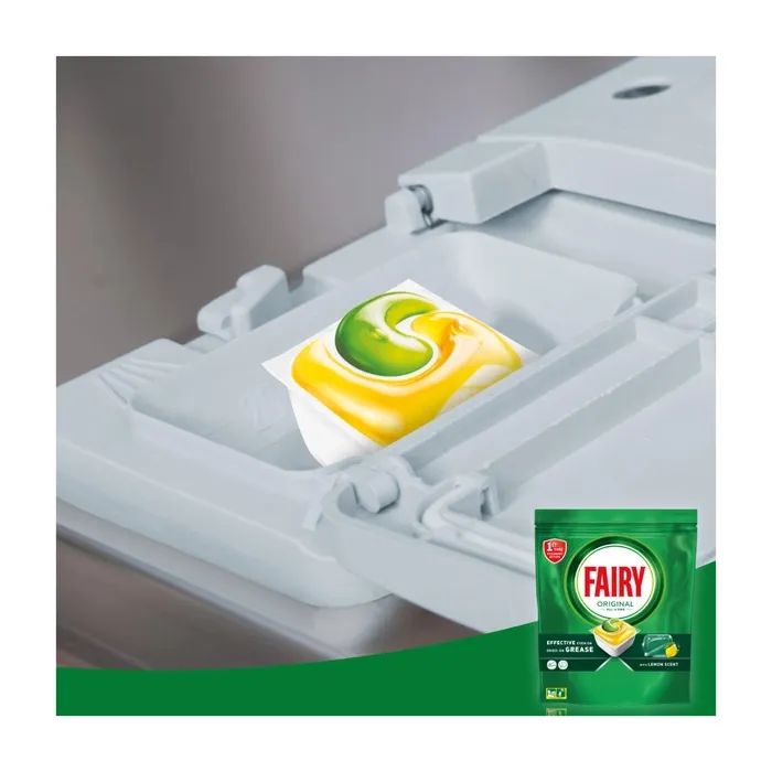 Таблетки для посудомоечных машин Fairy Original All in One Lemon 29 шт. (8006540726891/8700216237314) изображение 5