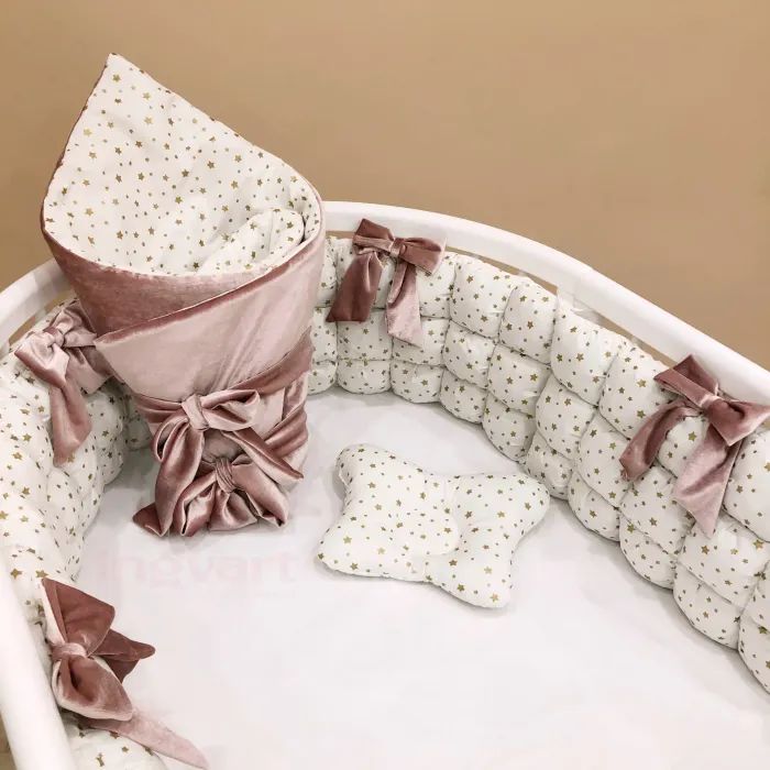 Детский постельный набор Ingvart Звездный лоск 5-в-1 в кроватку Smart Bed (345674567)