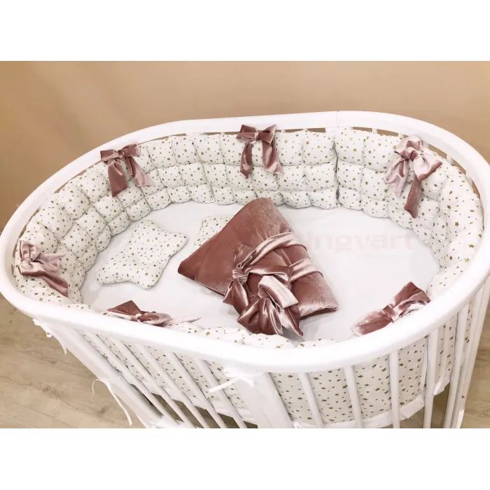 Детский постельный набор Ingvart Звездный лоск 5-в-1 в кроватку Smart Bed (345674567) изображение 4