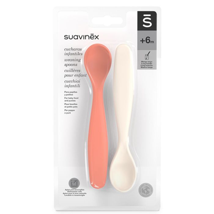 Набір дитячого посуду Suavinex Go natural, ложок, сіро-блакитний, 2 шт. (308048) зображення 3
