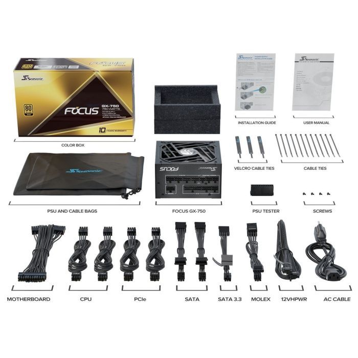 Блок питания Seasonic 750W FOCUS GX-750 (SSR-750FX3) изображение 8
