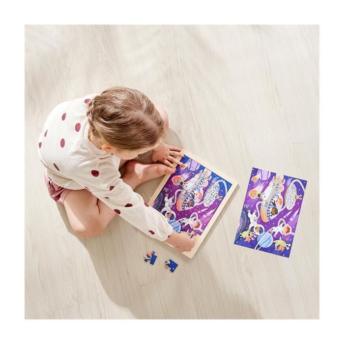 Пазл Hape Пришельцы с раскраской (E1644)