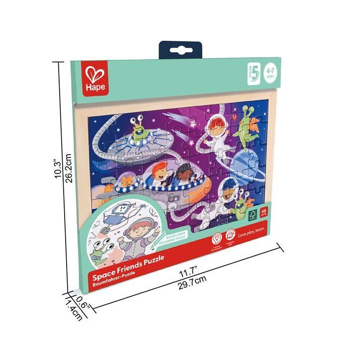 Пазл Hape Пришельцы с раскраской (E1644) изображение 6