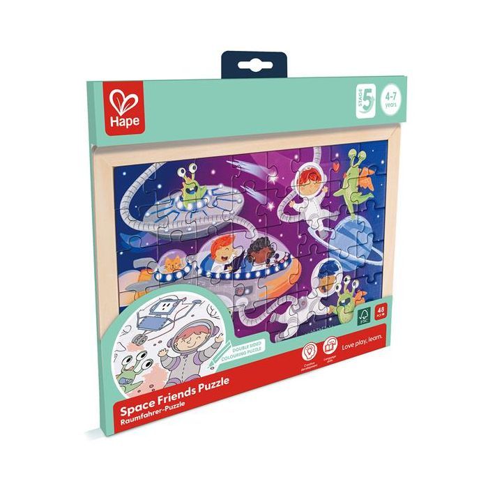 Пазл Hape Пришельцы с раскраской (E1644) изображение 7