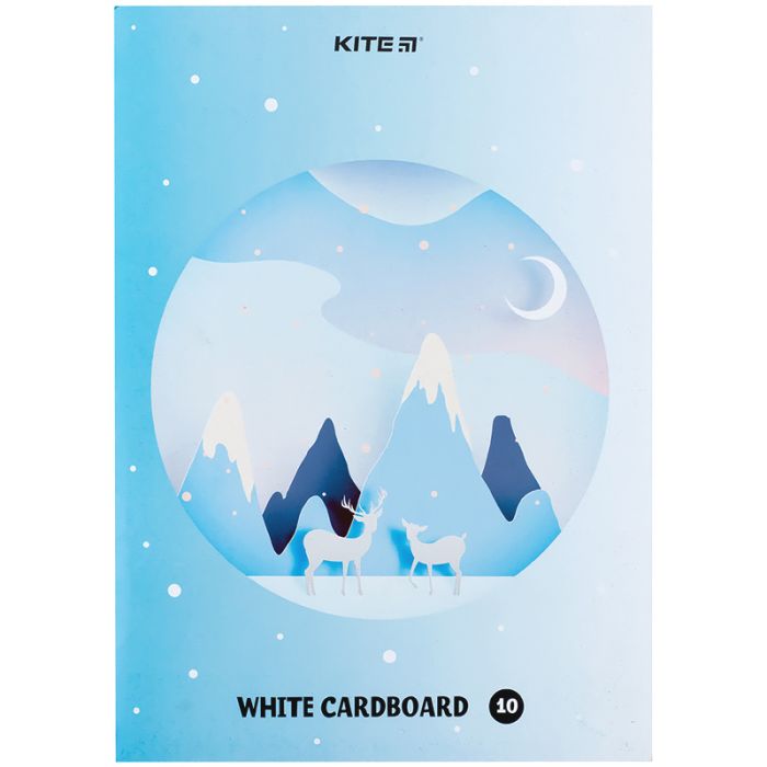 Білий картон Kite A4 10 аркушів (K24-1254) зображення 3