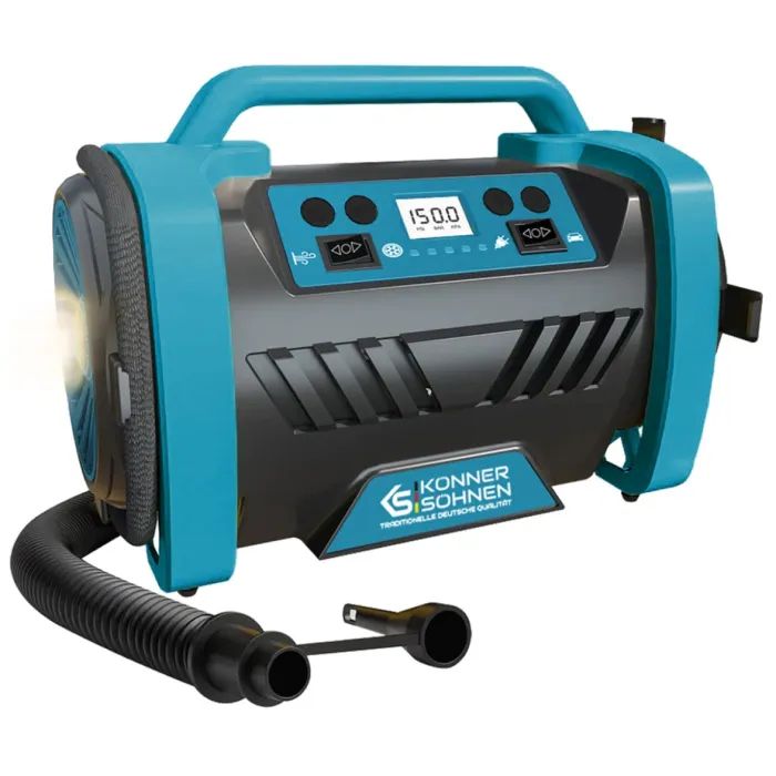 Автомобильный компрессор Konner&Sohnen KS P30, 12В, 120Вт, 150psi, 35л/хв, 1.8кг (KSP30)