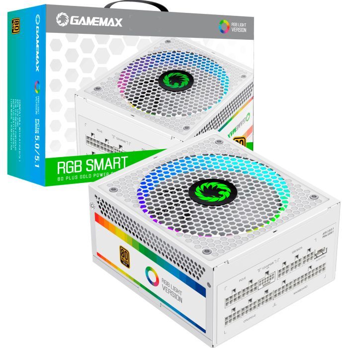 Блок питания Gamemax 850W (RGB 850 PRO WH (ATX3.0/3.1 PCI) изображение 11