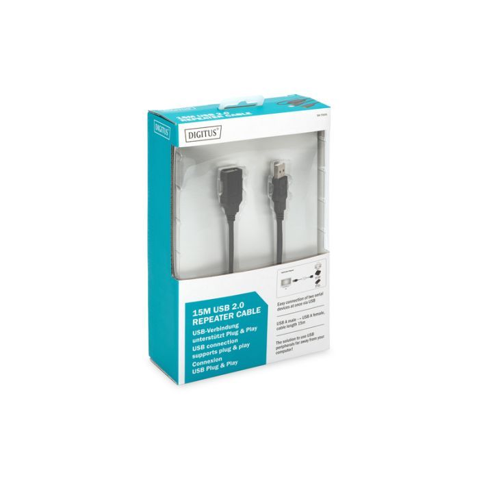 Дата кабель USB 2.0 AM/AF 15.0m Active Digitus (DA-73101) зображення 4