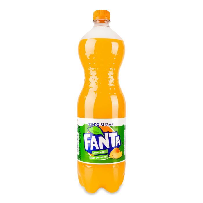 Напій Fanta Zero Sugar Безалкогольний сильногазований соковмісний Манго 1.25 л (5449000211972)