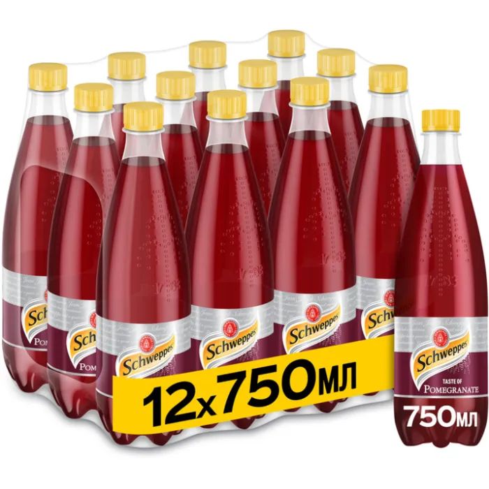 Напиток Schweppes Pomegranate Безалкогольный сильногазированный 750 мл (5449000312211) изображение 2