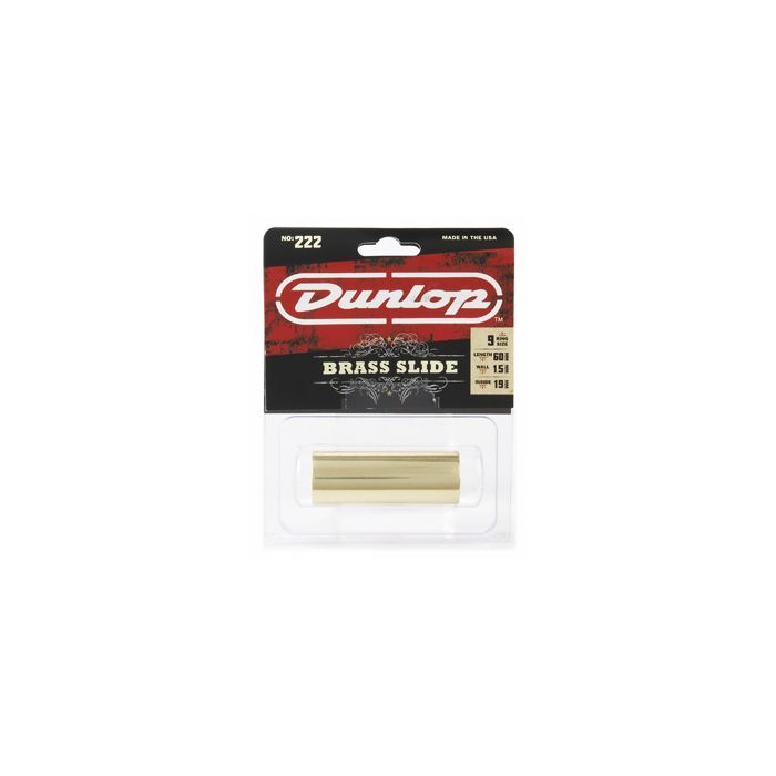 Слайдер для гитары Jim Dunlop Brass Medium Wall Medium Slide (222) изображение 3