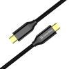 Дата кабель USB-C to USB-C 1.0m USB3.2 (20Gbps 4K PD100W) Gen2 5А black ColorWay (CW-CBPDCC062-BK) зображення 4