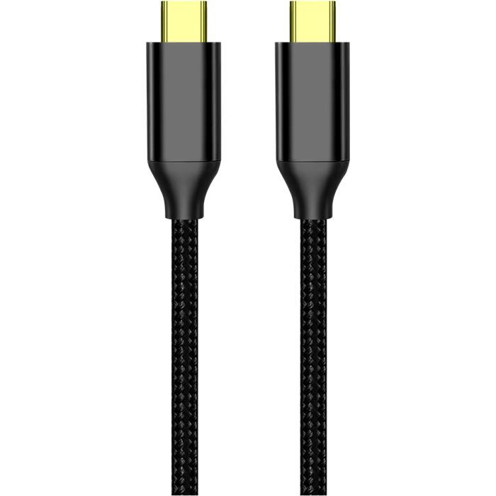 Дата кабель USB-C to USB-C 1.0m USB3.2 (20Gbps 4K PD100W) Gen2 5А black ColorWay (CW-CBPDCC062-BK) зображення 5