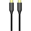 Дата кабель USB-C to USB-C 1.0m USB3.2 (20Gbps 4K PD100W) Gen2 5А black ColorWay (CW-CBPDCC062-BK) зображення 5